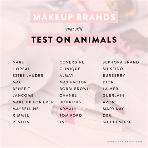 makeup brands that test on animals